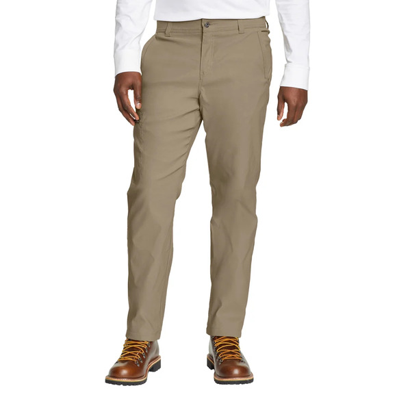 NWT Eddie Bauer Men's Rainer Fleece Lined Pant in Tan size 36 x 30 - Picture 2 of 5
